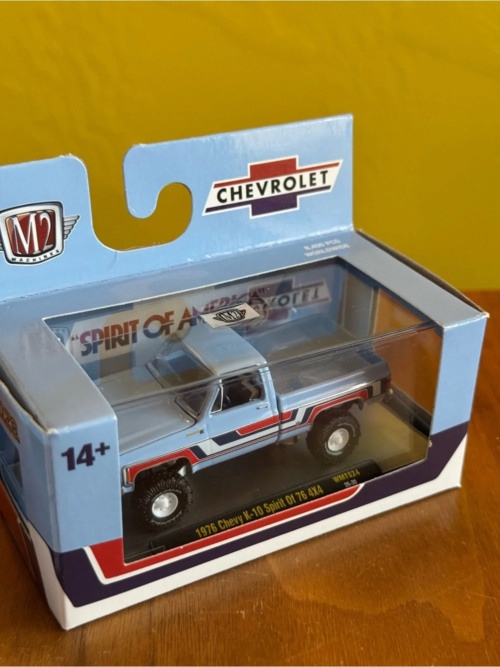 M2 Machines Chevrolet Spirit of America Diecast Pickup Trucks - White & Blue